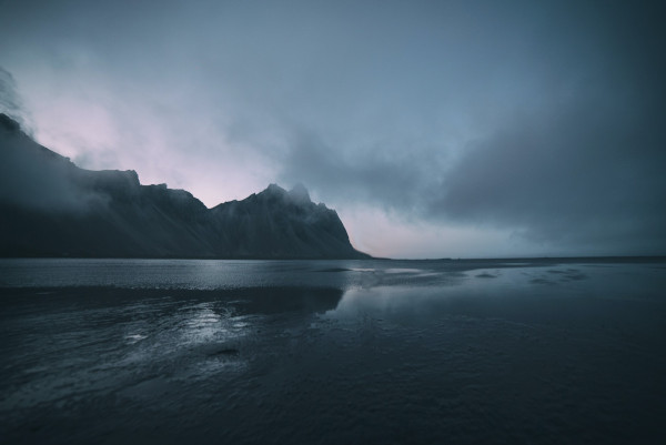 Stormy beach