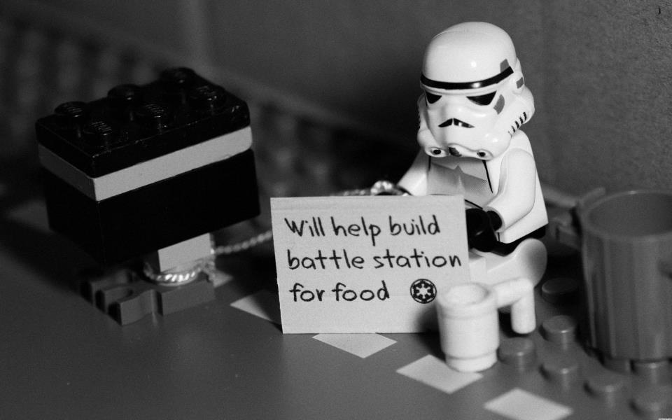Stormtrooper looking for work